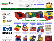 Tablet Screenshot of monsterbins.com